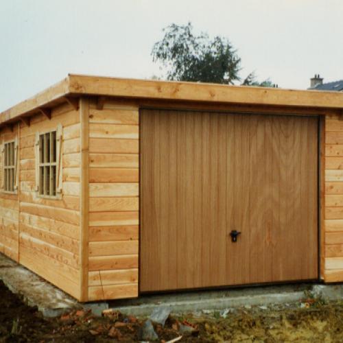 Houtbouw Defreyne - Aangebouwde garage plat
