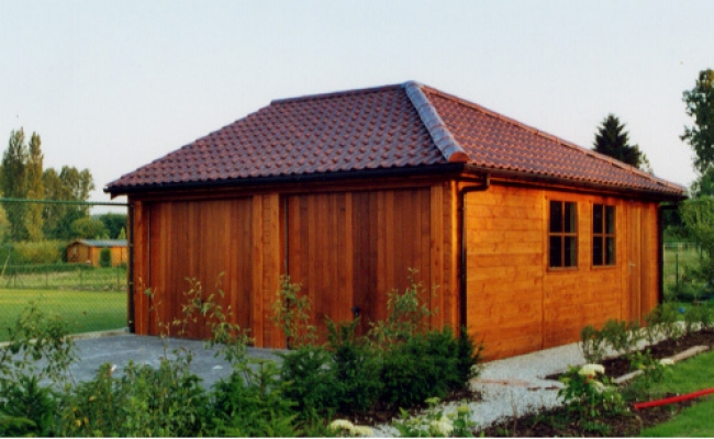 Garage met noordboomdak