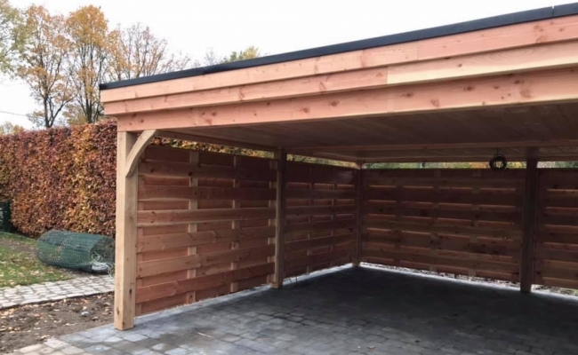Carport plat dak